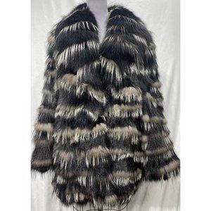 black fox jacket w/ silver fox (388)